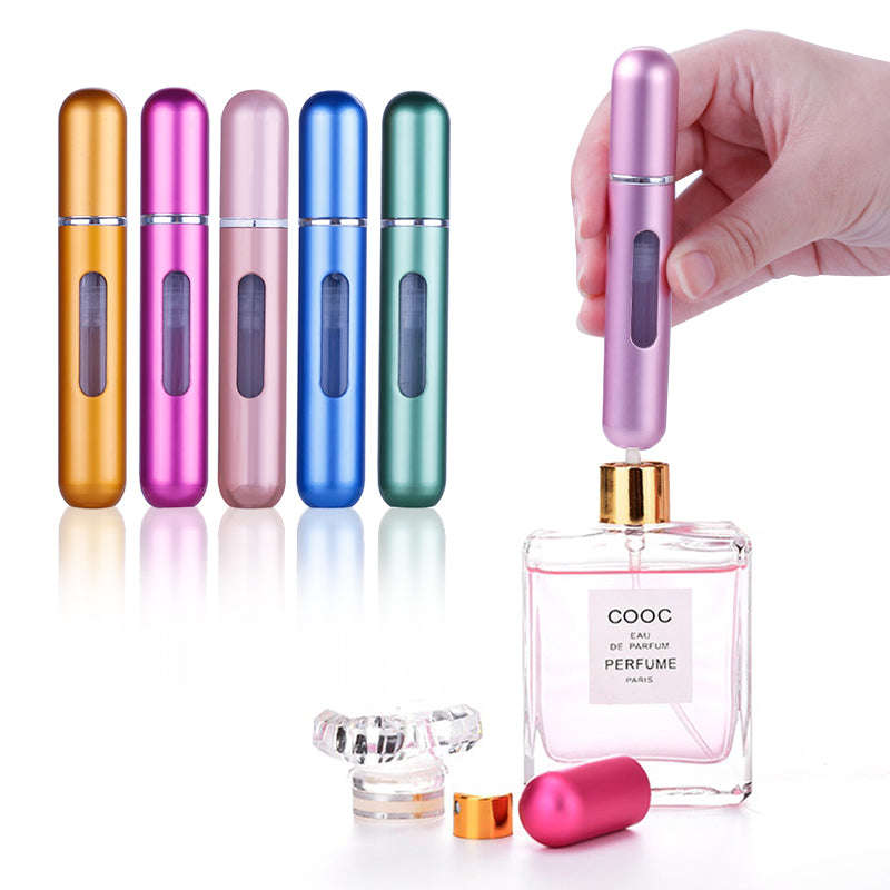 Mini Refillable Spray Container Portable Travel Atomizer-5 And 8ML 1Set-10PCS