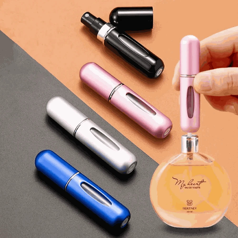 Mini Refillable Travel Perfume Atomizer Spray Container-5 And 8ML 1Set-10PCS