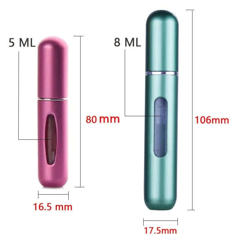 Mini Refillable Travel Perfume Atomizer Spray Container-5 And 8ML 1Set-10PCS