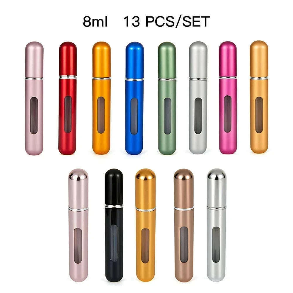 Mini Refillable Travel Perfume Atomizer Spray Container-5 And 8ML 1Set-10PCS