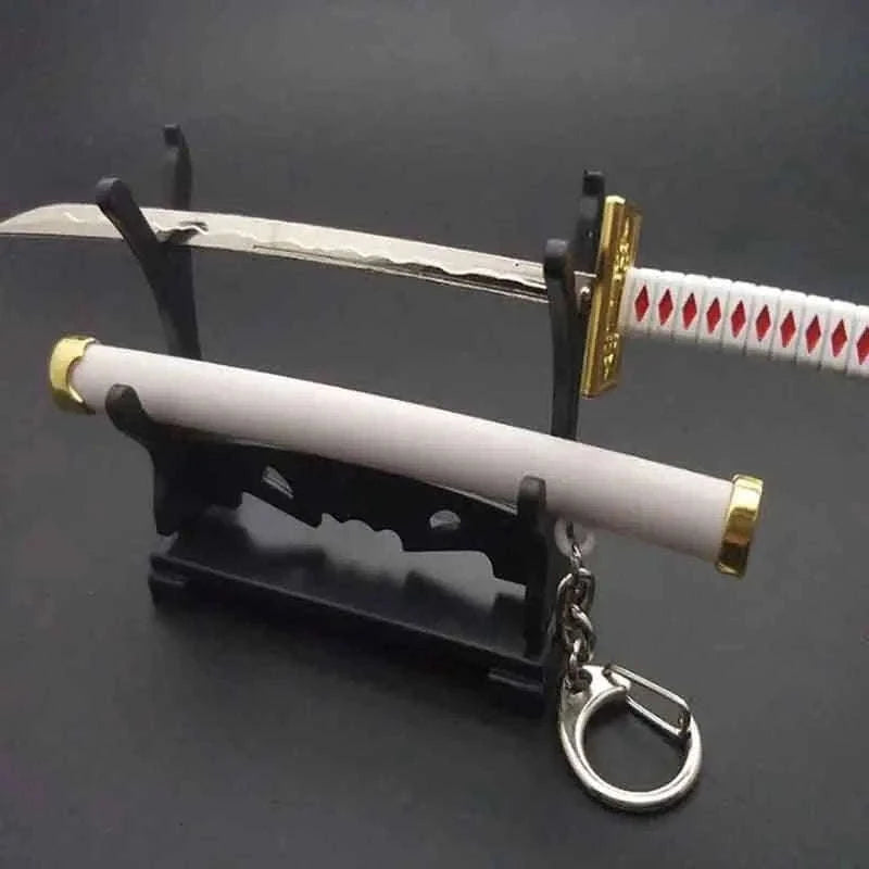Mini Roronoa Zoro Samurai Sword Keychain-769-black