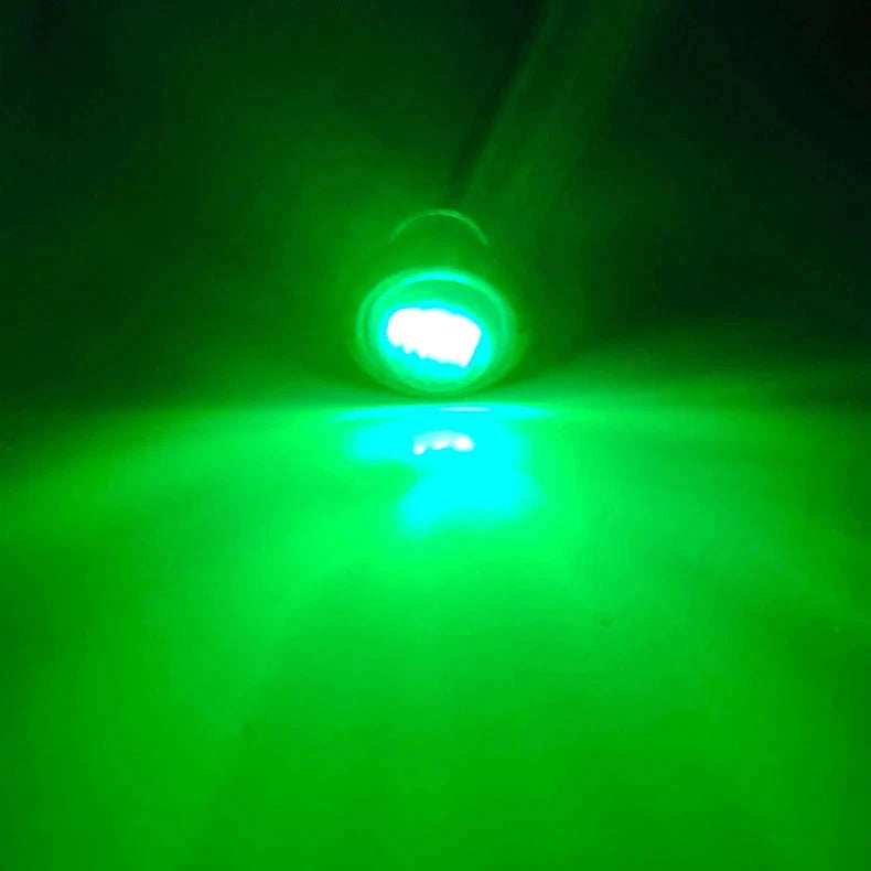 Mini Round LED Side Marker Light 12-24V for Truck Trailer Auto-Blue / 10PCS