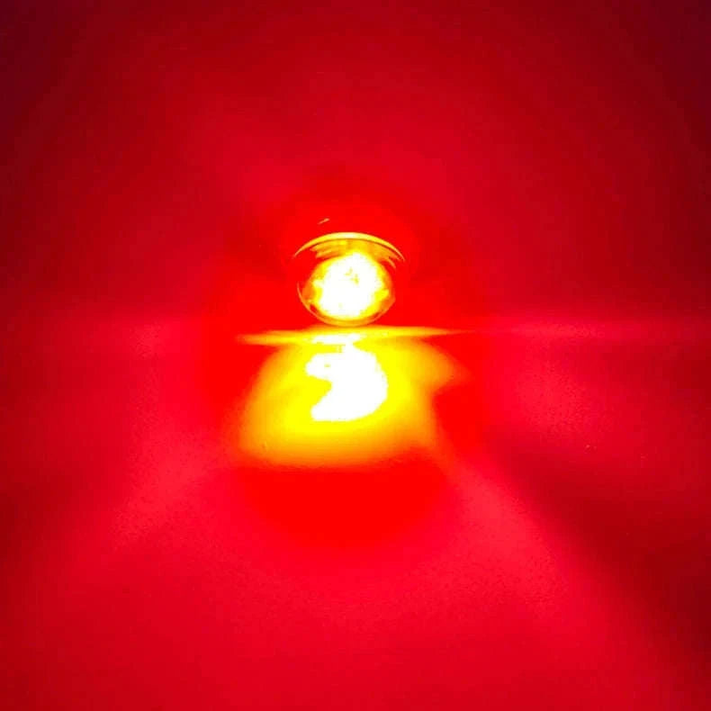 Mini Round LED Side Marker Light 12-24V for Truck Trailer Auto-Blue / 10PCS