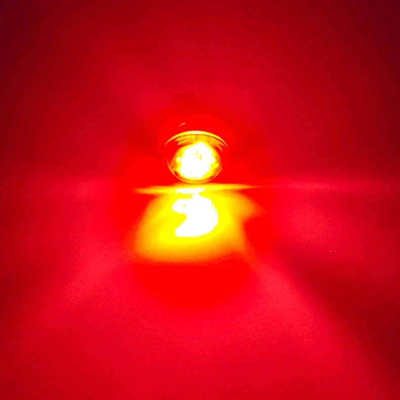 Mini Round LED Side Marker Light 12-24V for Truck Trailer Auto-Blue / 10PCS