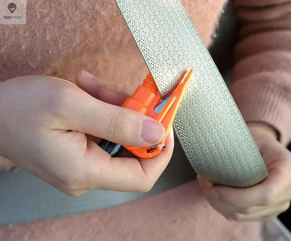 Mini Safety Hammer Keychain – Compact Car Escape Glass Breaker-PURPLE