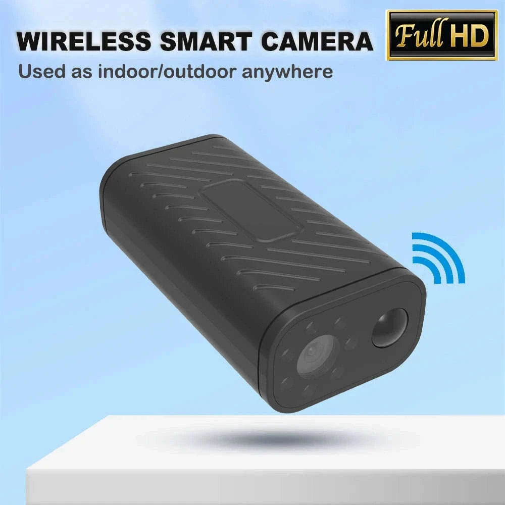 Mini Smart Home Security Camera with Remote Phone View-black / Only camera