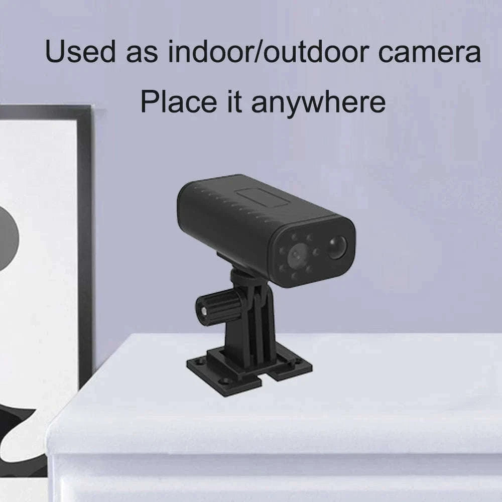 Mini Smart Home Security Camera with Remote Phone View-black / Only camera