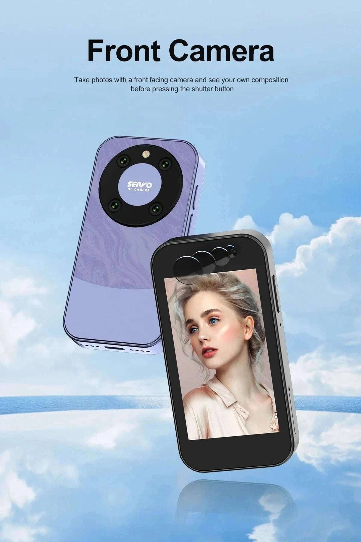 Mini Smartphone 3.0" HD Display, Dual SIM, 4G LTE-PURPLE / 16g / 4G LTE Cellular|2 G