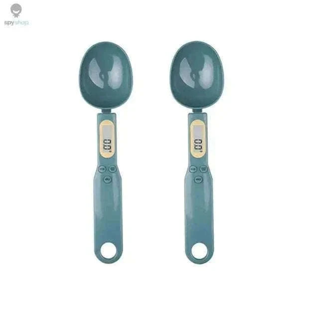 Mini Spoon Scale Digital Kitchen Scale 0.1–500g-2PCS Light green / 1Kg