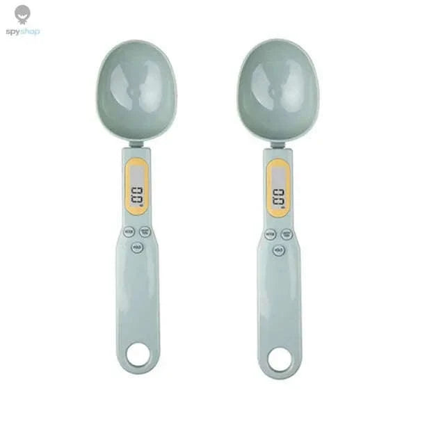 Mini Spoon Scale Digital Kitchen Scale 0.1–500g-2PCS Light green / 1Kg