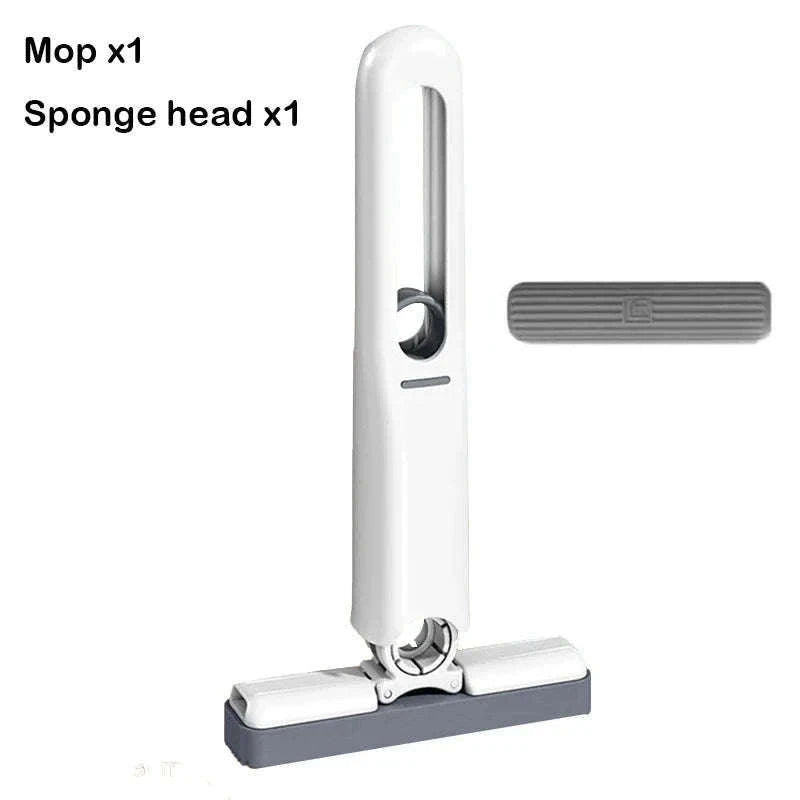 Mini Squeeze Mop for Fast Daily Cleaning in Tight Spaces-1 Mop-3 Sponge