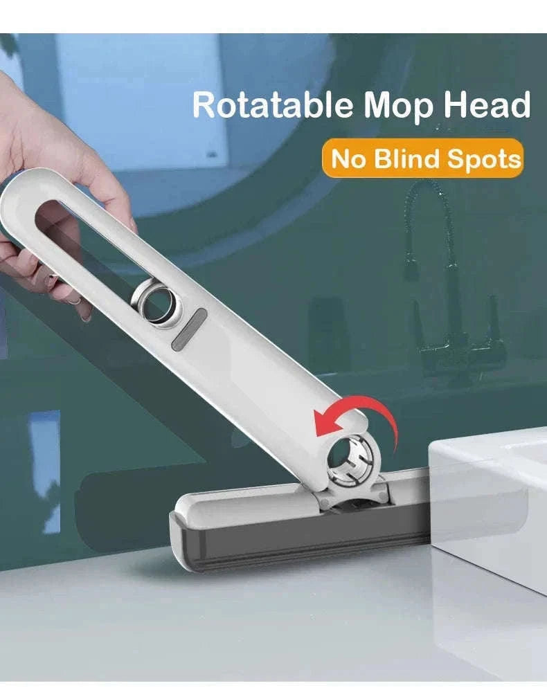 Mini Squeeze Mop for Fast Daily Cleaning in Tight Spaces-1 Mop-3 Sponge