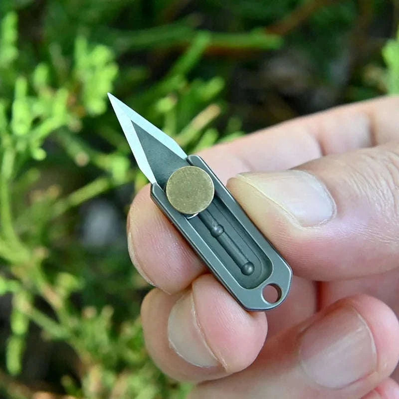 Mini Titanium Alloy Folding Knife for Everyday Carry-titanium alloy B
