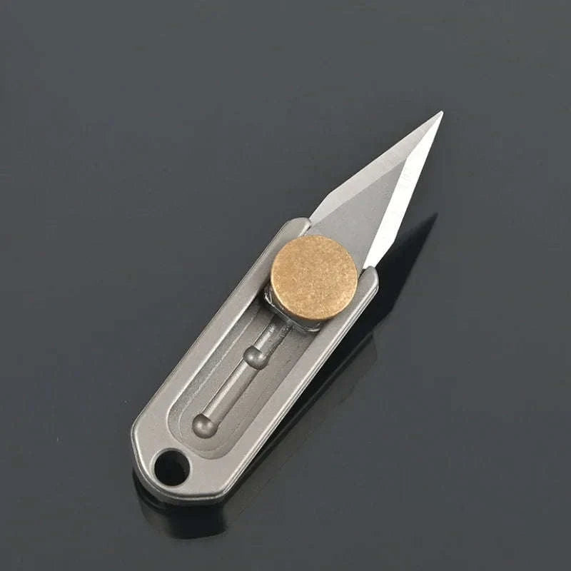 Mini Titanium Alloy Folding Knife for Everyday Carry-titanium alloy B