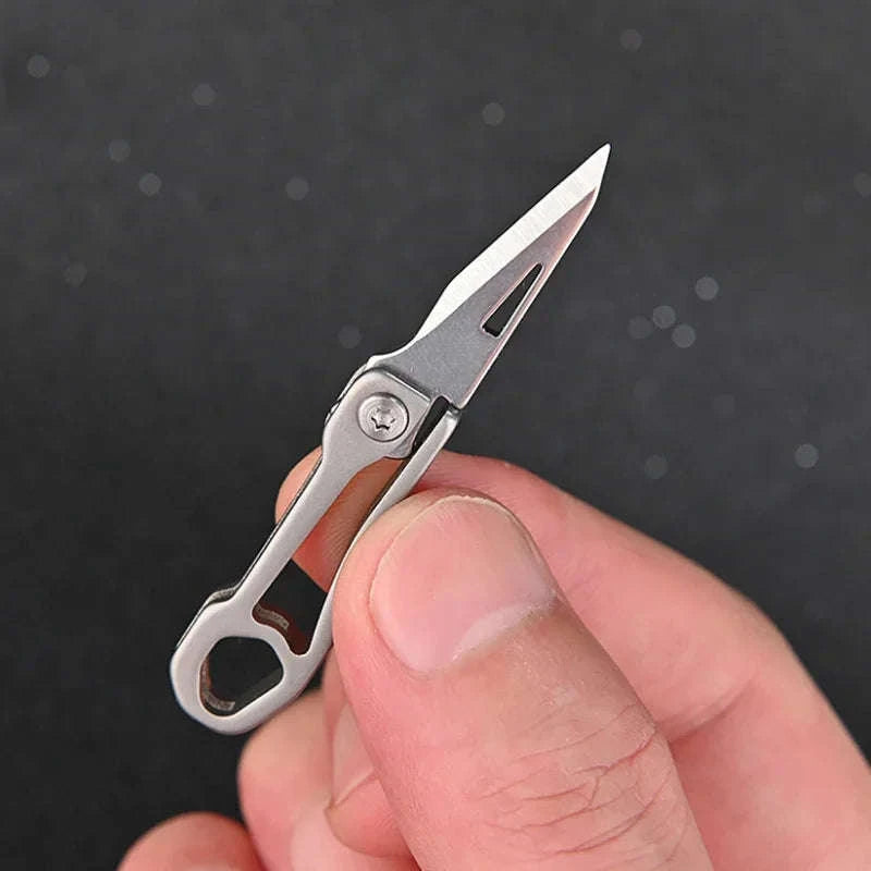 Mini Titanium Alloy Folding Knife for Everyday Carry-titanium alloy B