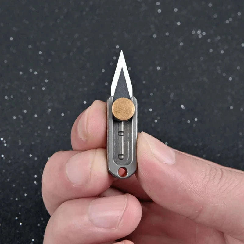 Mini Titanium Alloy Folding Knife for Everyday Carry-titanium alloy B