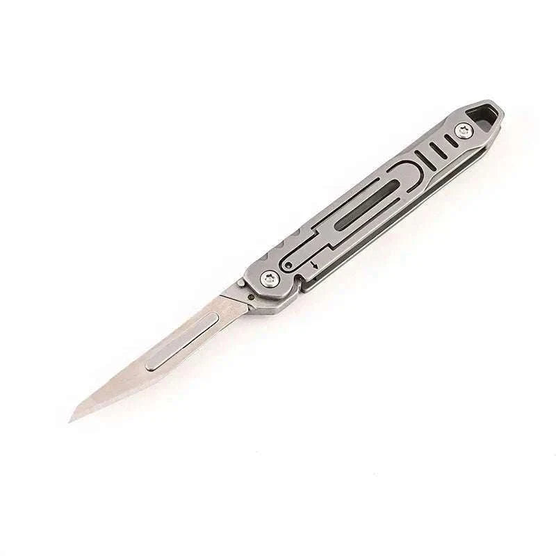 Mini Titanium Alloy Folding Knife for Outdoor EDC-titanium alloy
