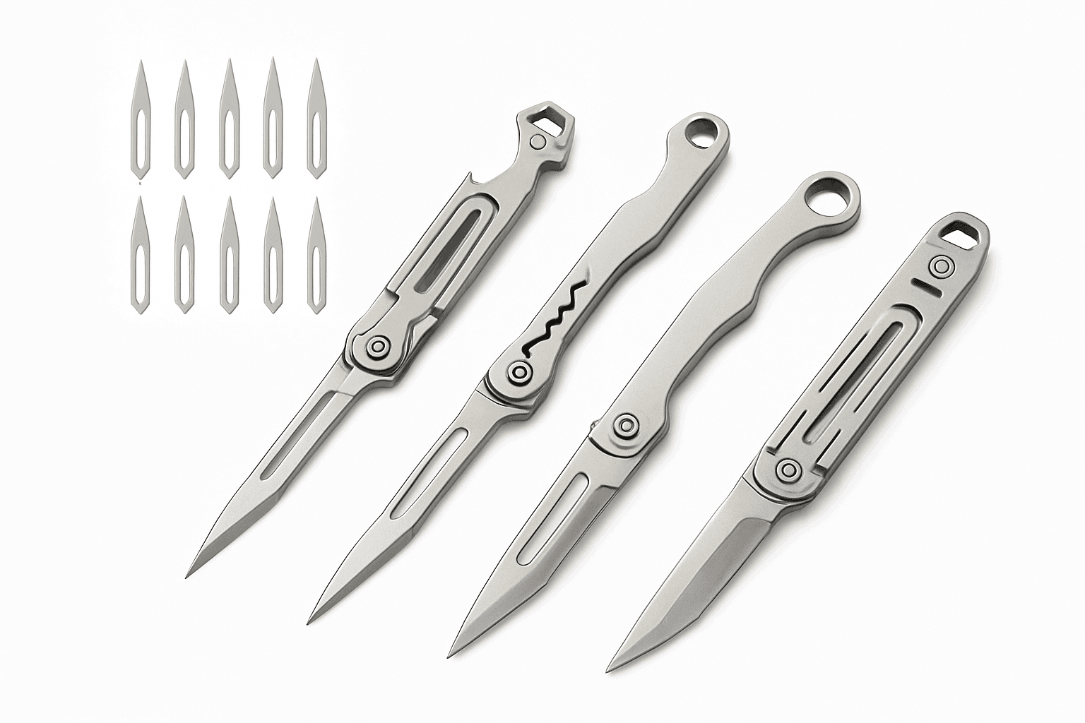 Mini Titanium Alloy Folding Knife for Outdoor EDC-titanium alloy