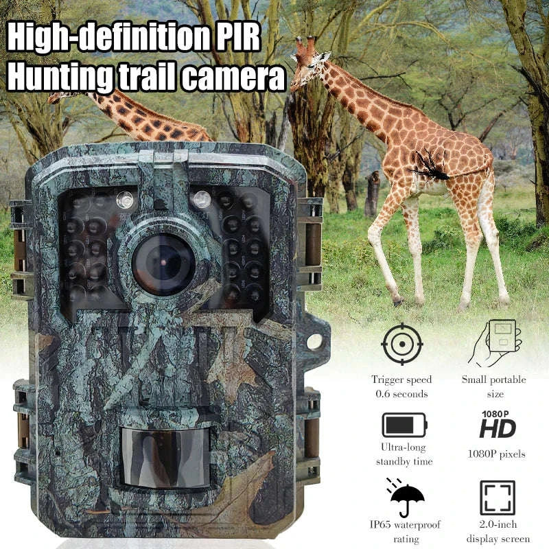 Mini Trail Camera 1080P Night Vision Wildlife Hunting Camera-DL003 None card