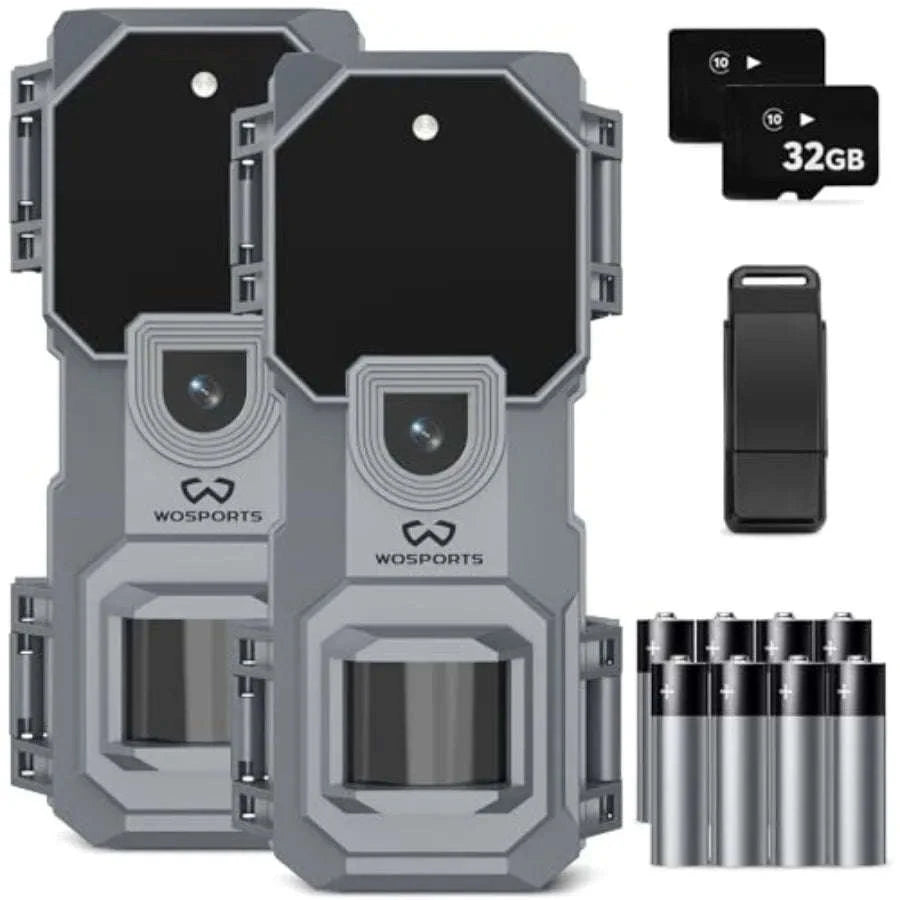Mini Trail Camera 2 Pack with 32MP Photos and 1080P Video-United States / aspic