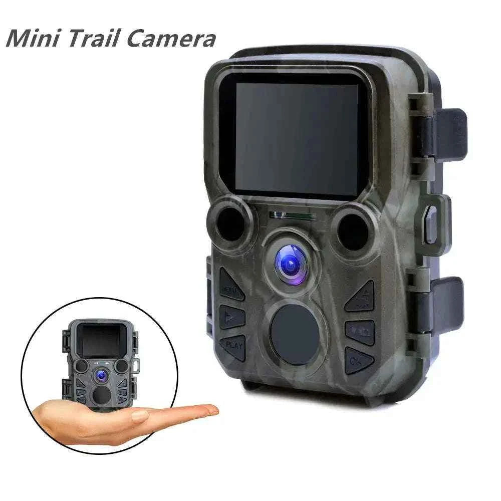 Mini Trail Camera with 4K Video, Night Vision, and IP66 Water Resistance