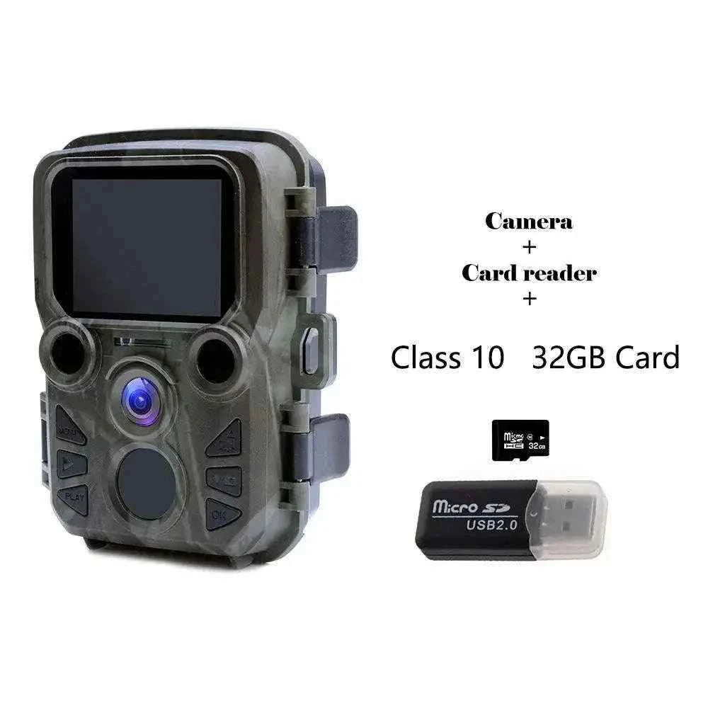 Mini Trail Camera with 4K Video, Night Vision, and IP66 Water Resistance
