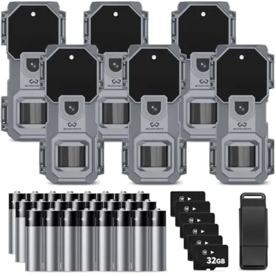 Mini Trail Camera 6-Pack with 32MP and 1080P HD Video-United States / aspic