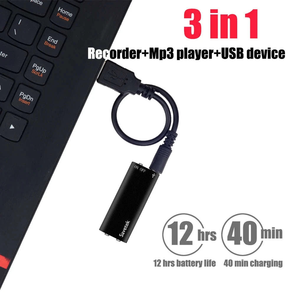 Mini USB Pen Voice Activated Digital Audio Recorder-China Mainland / 32 GB