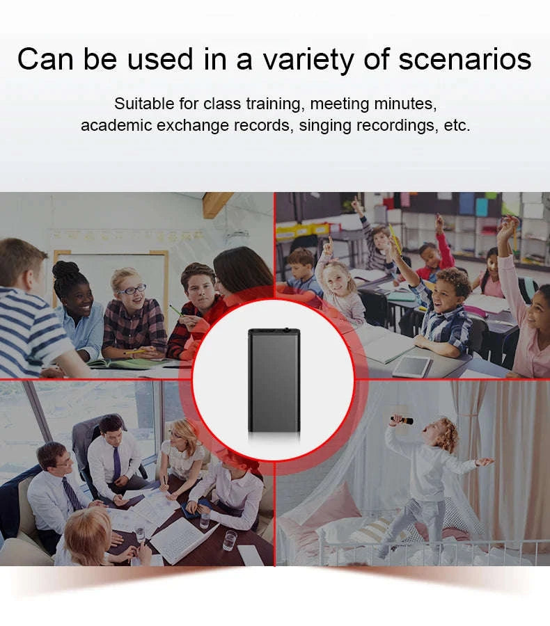 Mini Voice-Activated Digital Recorder with Magnetic Mount and USB-C-With Android OTG / China Mainland / 16 GB
