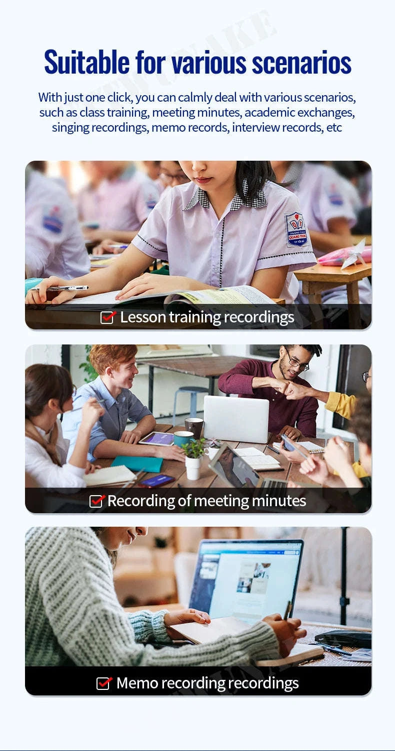 Mini Voice-Activated Digital Recorder with Magnetic Mount and USB-C-With Android OTG / China Mainland / 16 GB