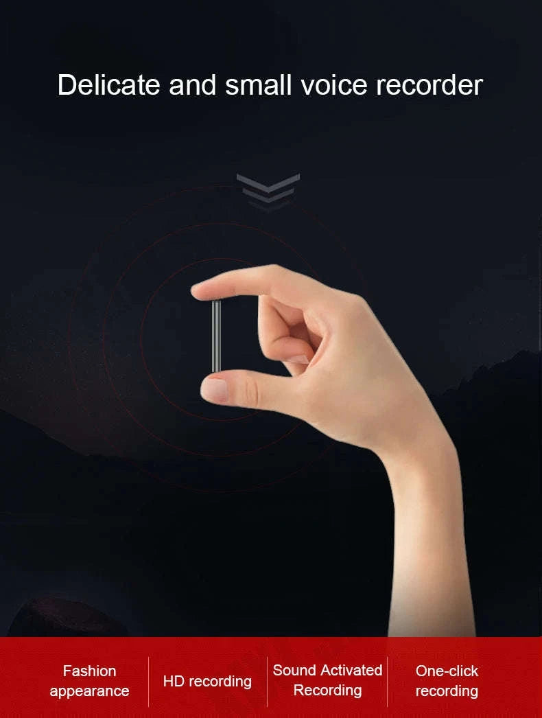 Mini Voice-Activated Digital Recorder with Magnetic Mount and USB-C-With Android OTG / China Mainland / 16 GB