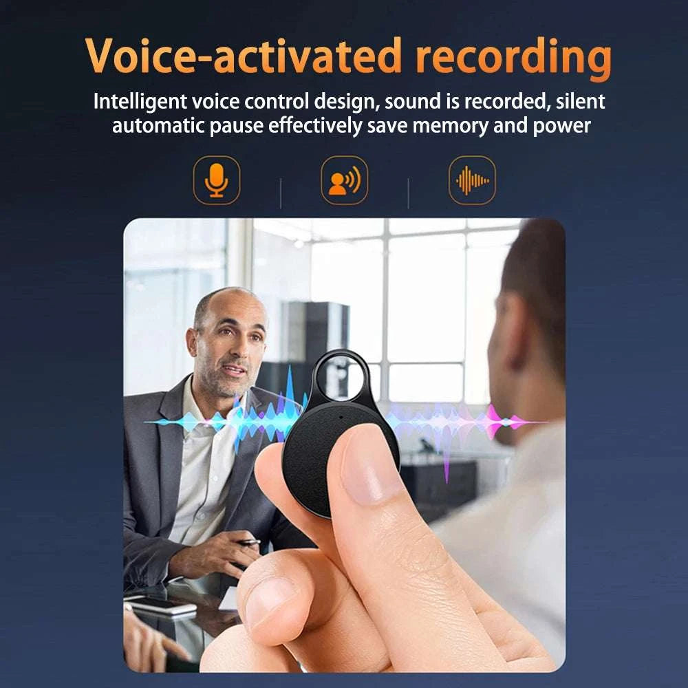Mini Voice Activated Recorder 8-32GB 20-Hour Audio Dictaphone-Black / 16 GB