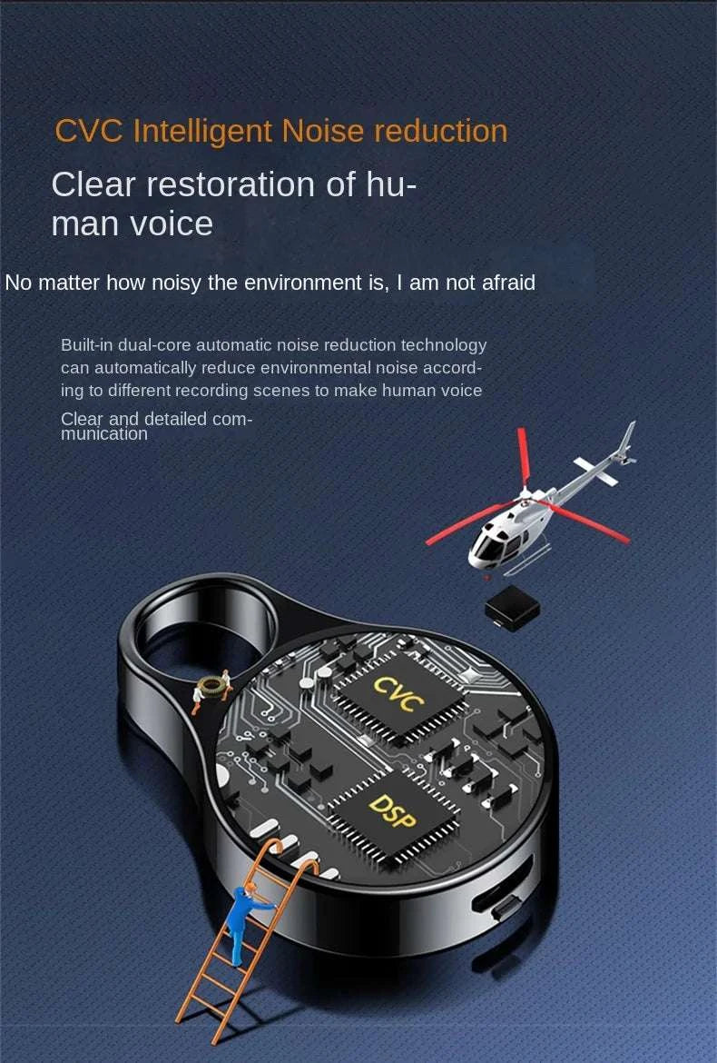 Mini Voice Activated Recorder 8-32GB 20-Hour Audio Dictaphone-Black / 16 GB