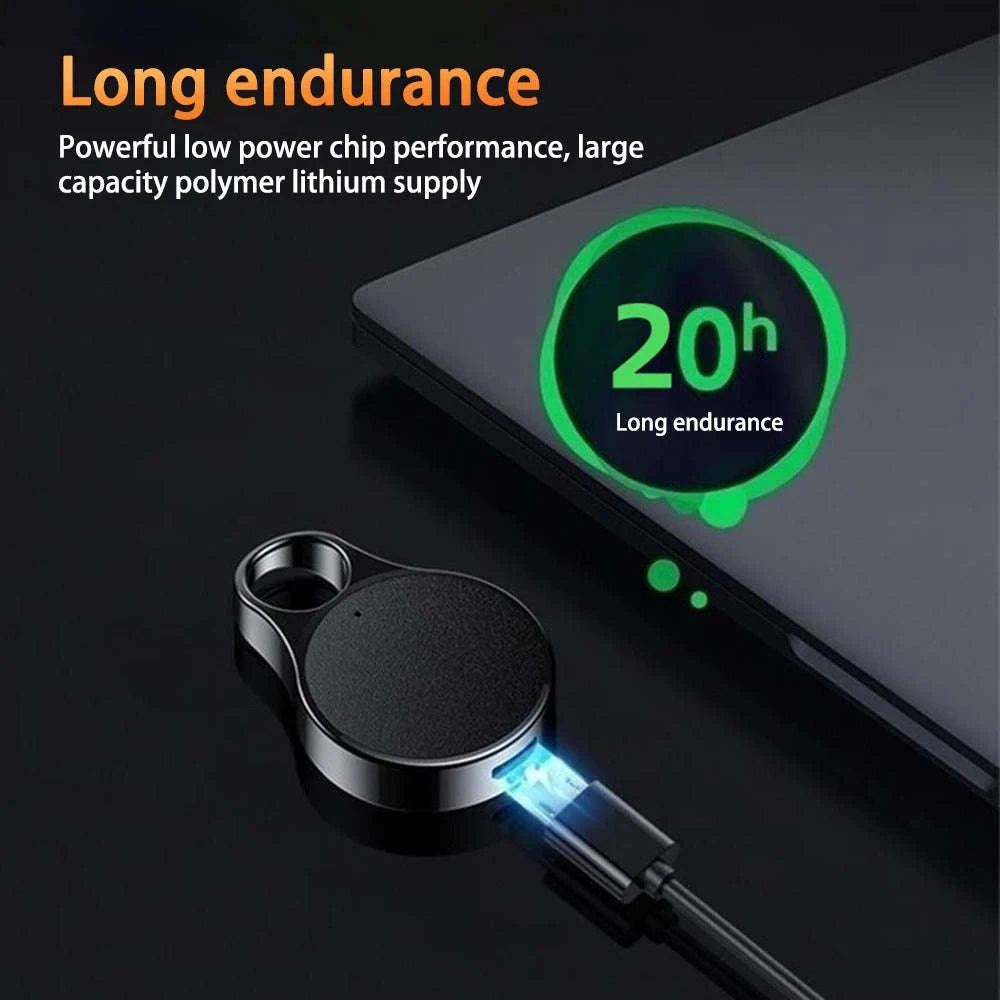 Mini Voice Activated Recorder Keychain with MP3 Playback and Noise Reduction-32GB