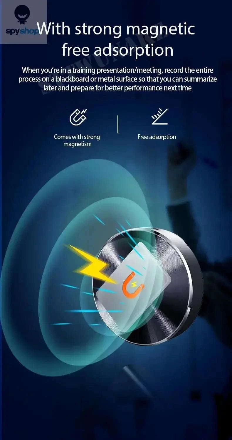 Mini Voice Activated Recorder – Magnetic, Ultra‑Compact, One‑Touch Capture-with iPhone OTG