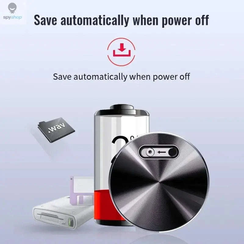 Mini Voice Activated Recorder – Magnetic, Ultra‑Compact, One‑Touch Capture-with iPhone OTG