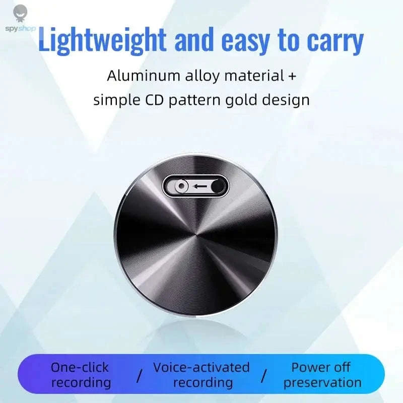 Mini Voice Activated Recorder – Magnetic, Ultra‑Compact, One‑Touch Capture-with iPhone OTG