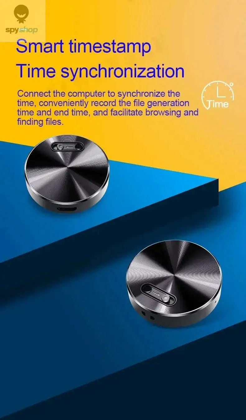 Mini Voice Activated Recorder – Magnetic, Ultra‑Compact, One‑Touch Capture-with iPhone OTG