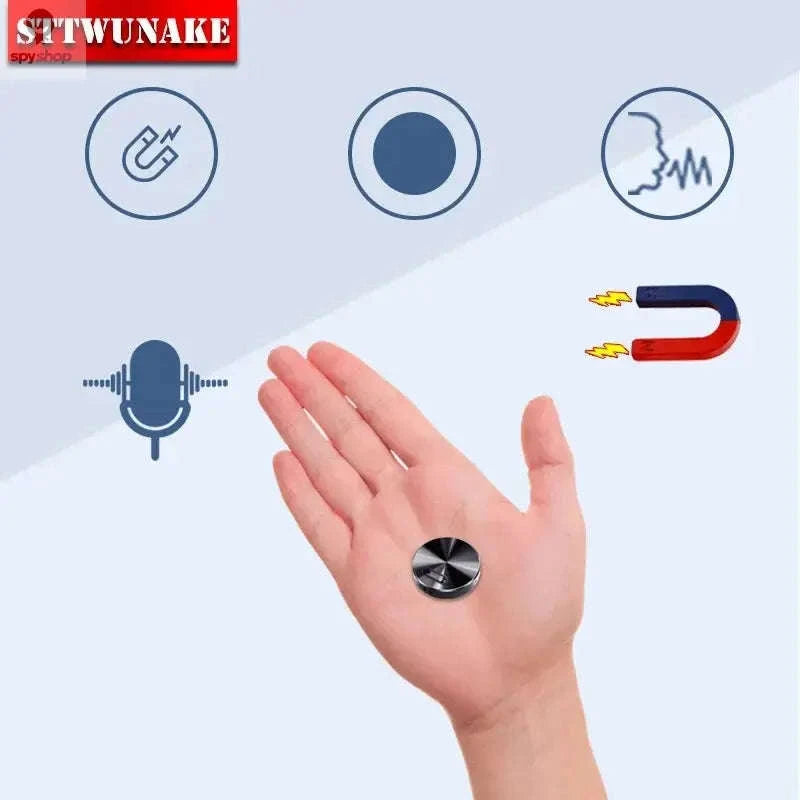 Mini Voice Activated Recorder – Magnetic, Ultra‑Compact, One‑Touch Capture-with iPhone OTG