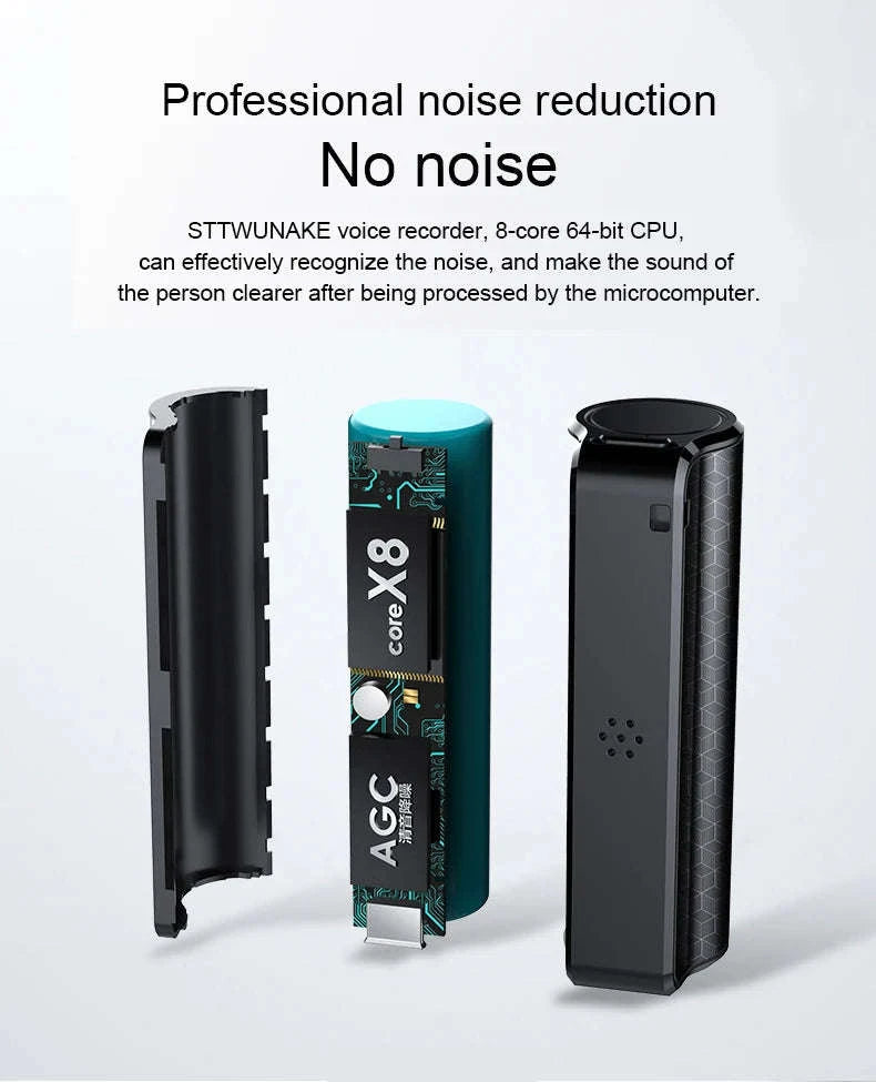 Mini Voice Activated Recorder Q70 – 600h Digital Dictaphone-black / CHINA / 32 GB