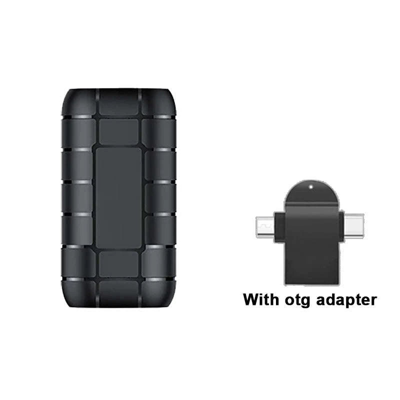 Mini Voice Activated Recorder with 500 Hours Battery and Magnetic Mount-With OTG adapter / 8 GB