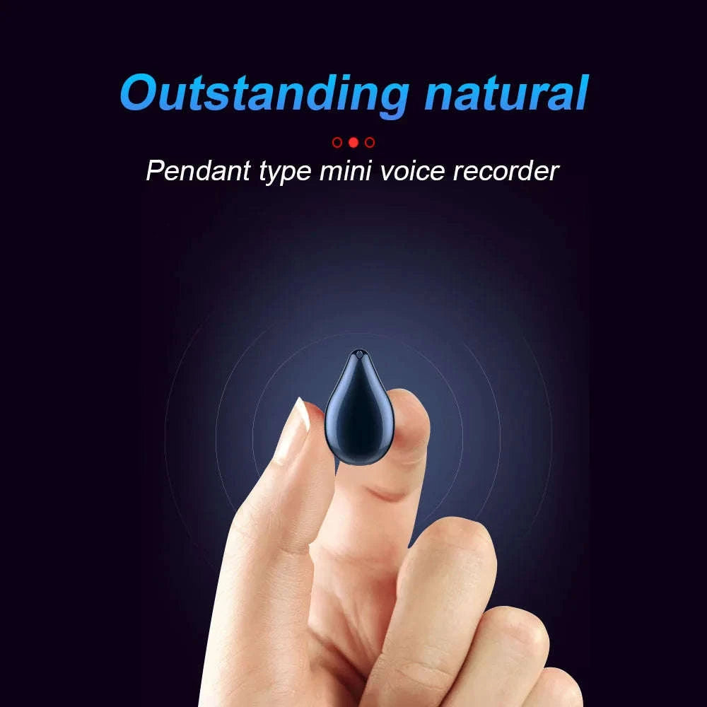Mini Voice Activated Recorder with 68 Hours Recording & MP3 Playback-Blue / 16 GB