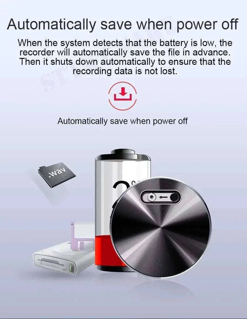 Mini Voice Activated Recorder with Magnet 20H Recording Q37-with iPhone OTG