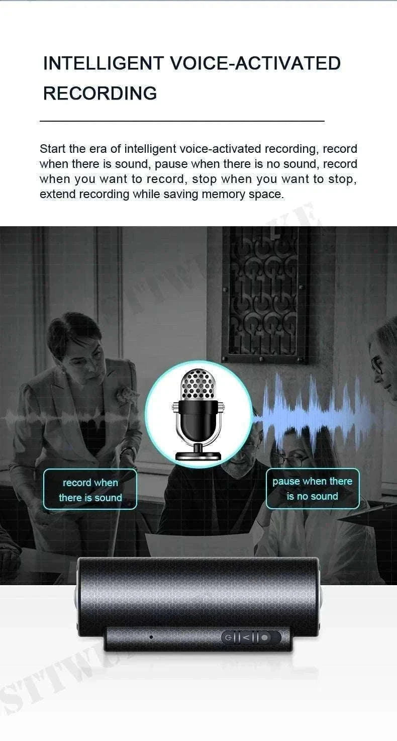 Mini Voice Activated Recorder with Magnet, 500H Recording & 365-Day Standby-with Android OTG / 64 GB