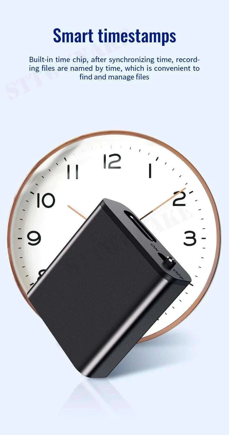 Mini Voice Activated Recorder with Magnet & One-Click Recording-Q8 / 16 GB