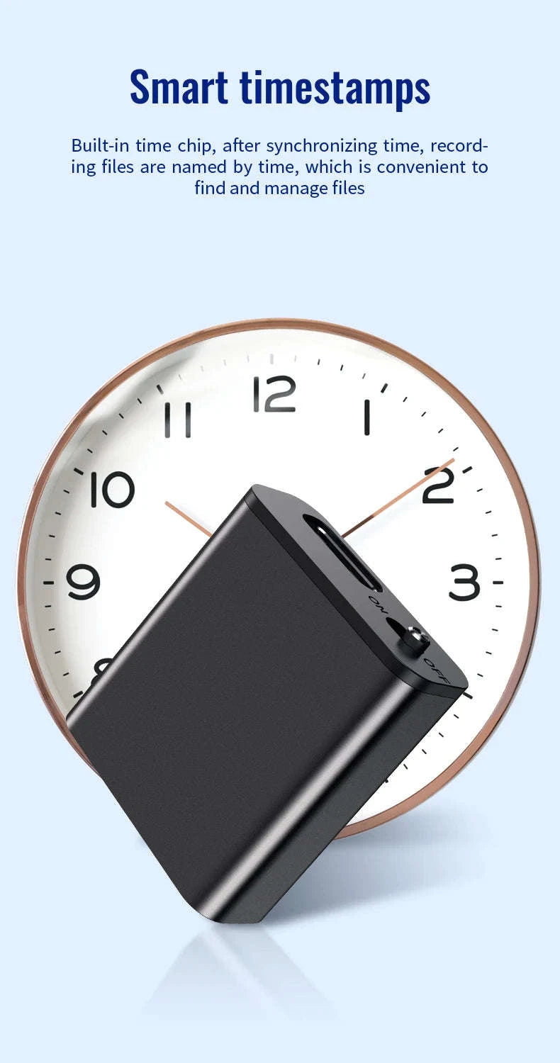 Mini Voice Activated Recorder With Magnetic Body And Simple One-Touch Recording-iPhone OTG / China Mainland / 8 GB