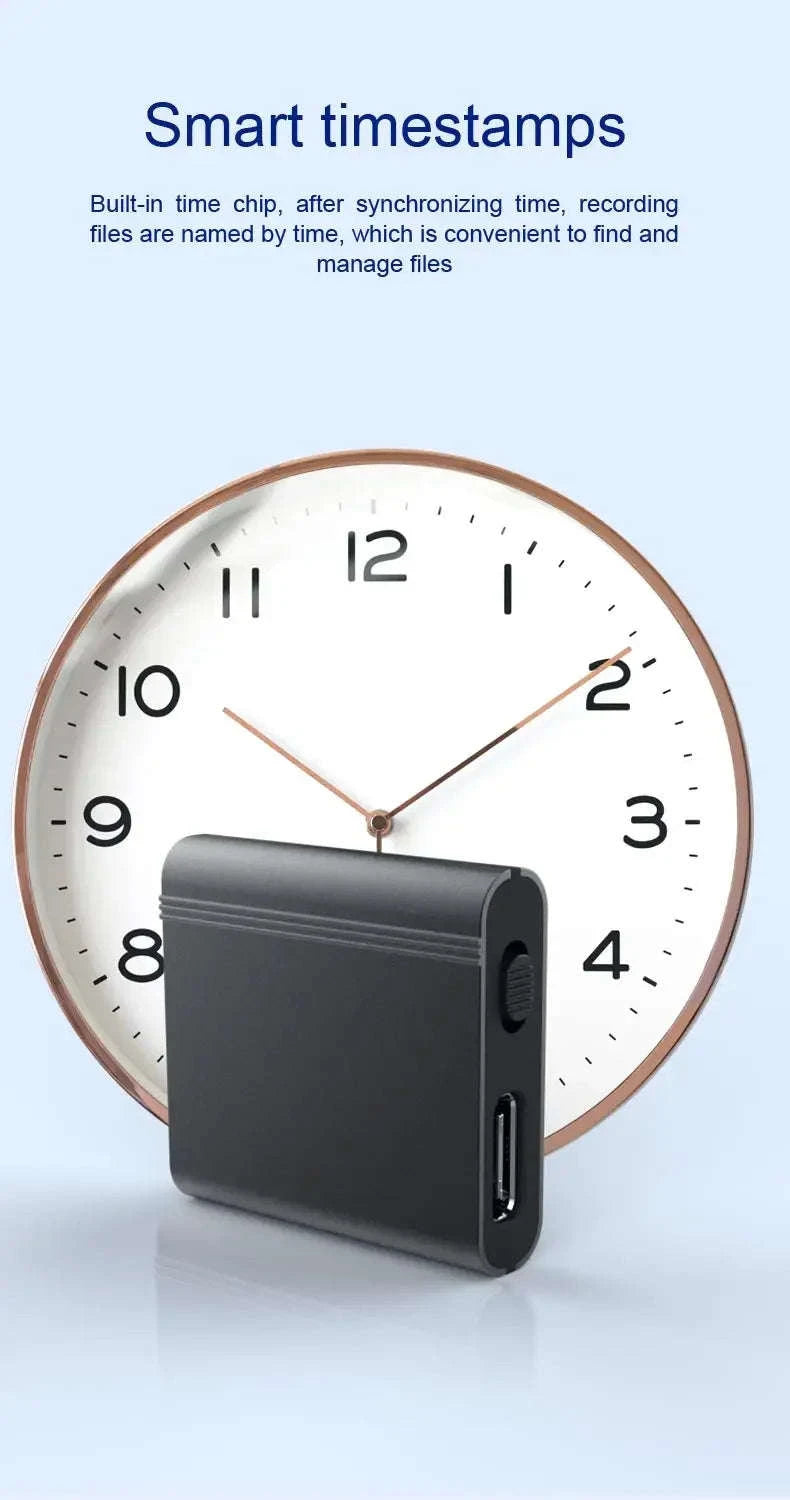 Mini Voice Activated Recorder with OTG Mobile Connectivity-L12 with Android OTG / 64 GB