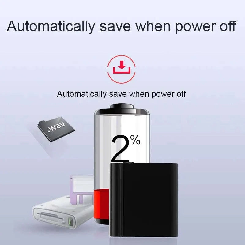 Mini Voice Activated Recorder with OTG Mobile Connectivity-L12 with Android OTG / 64 GB