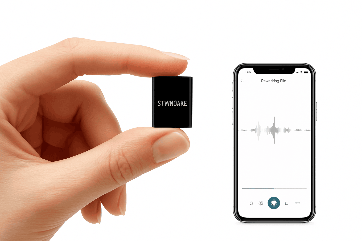 Mini Voice Activated Recorder with OTG Mobile Connectivity-L12 with iPhone OTG / 16 GB