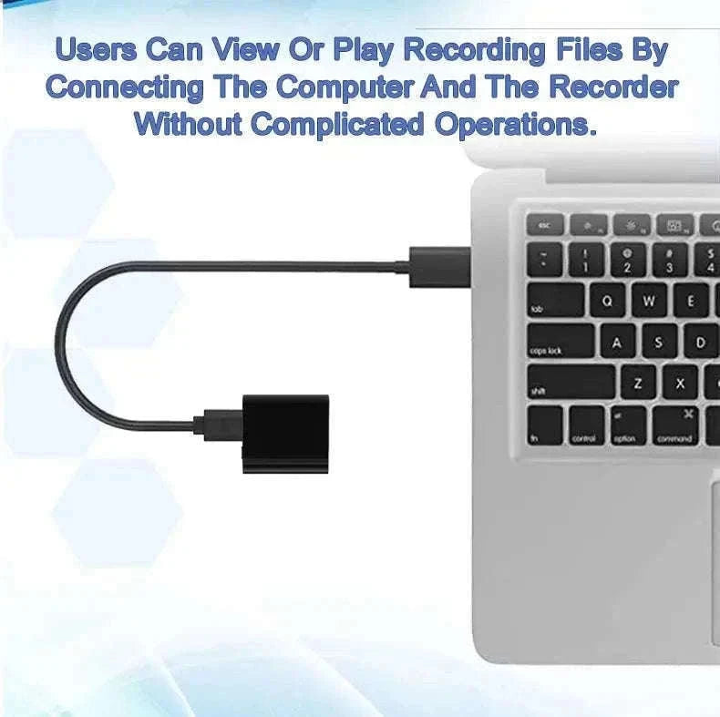 Mini Voice Activated Recorder with OTG Mobile Connectivity-L12 with iPhone OTG / 16 GB